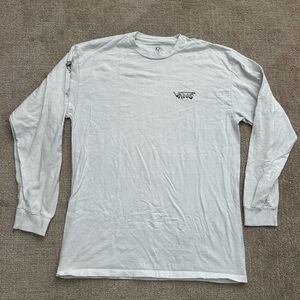 Vans White Long Sleeve Men's Tee